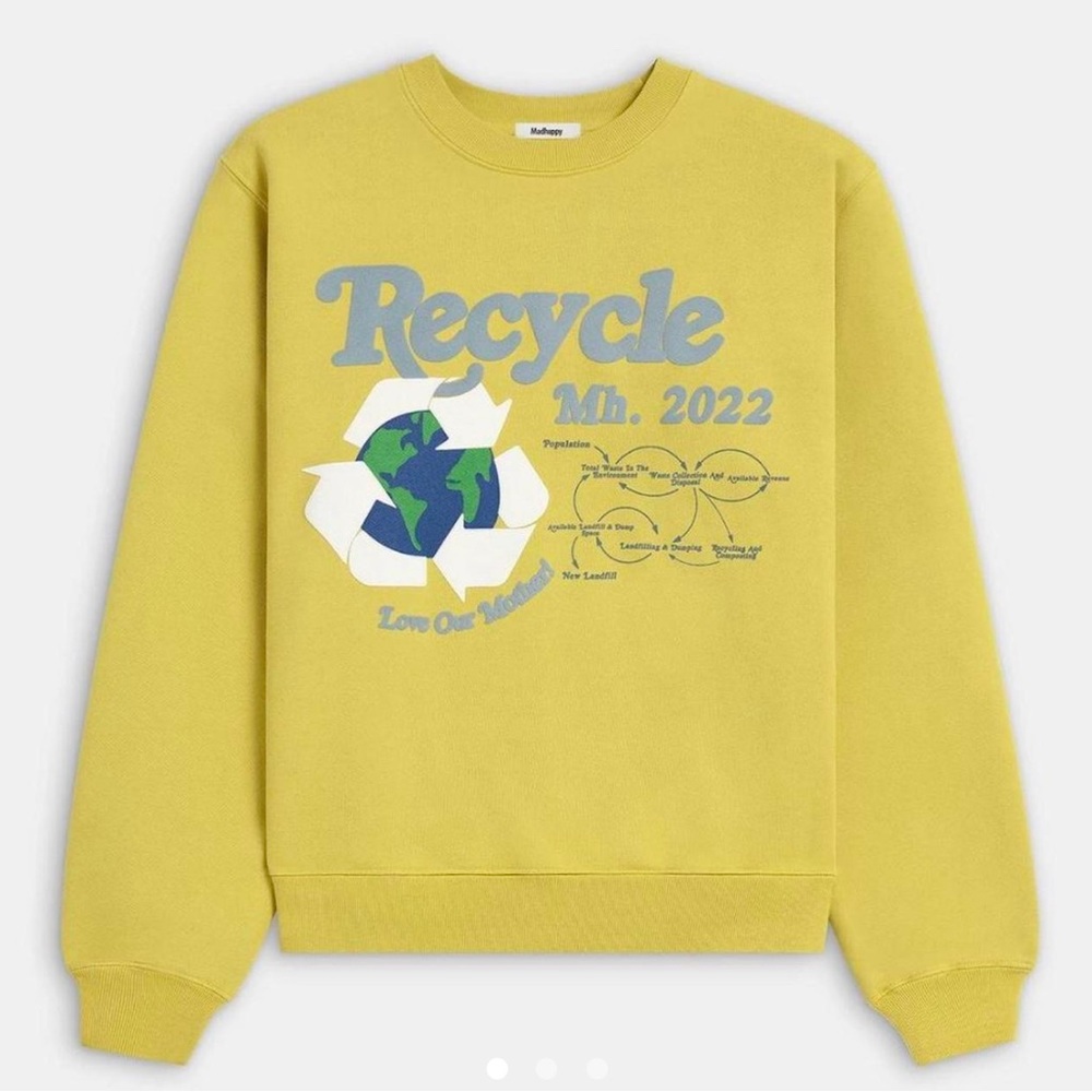 Madhappy Earth Day Organic Cotton Fleece Crewneck